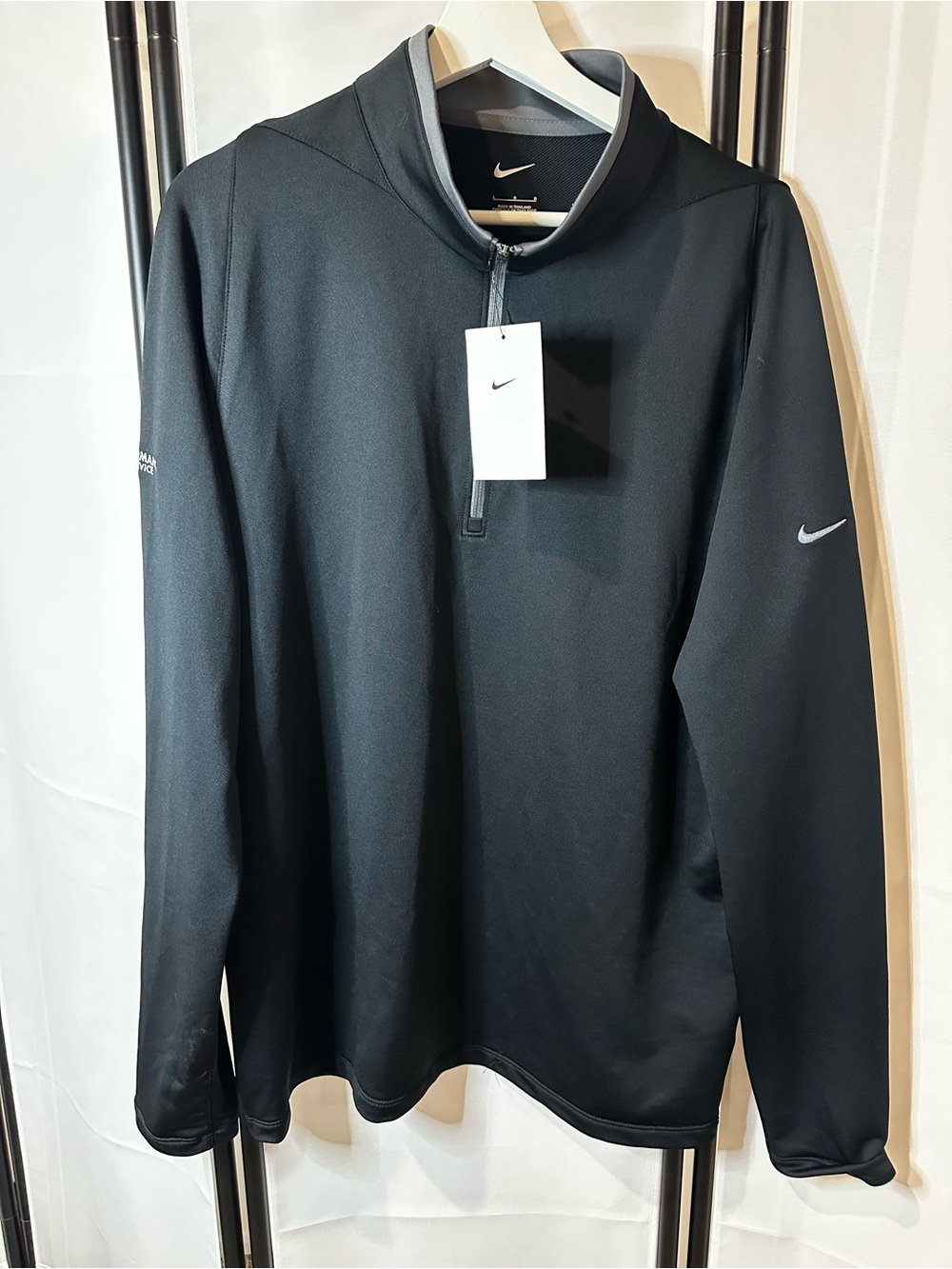 Nike Golf men’s L black 1/4 zip pullover NWT